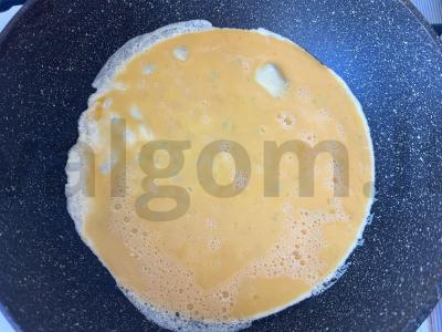 Rytinė tortilija su omletu ir daržovėmis Žingsnis 2