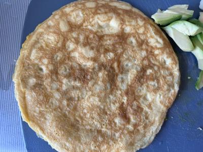 Rytinė tortilija su omletu ir daržovėmis Žingsnis 5