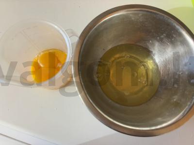 Biskvitinio torto korpusai Žingsnis 1