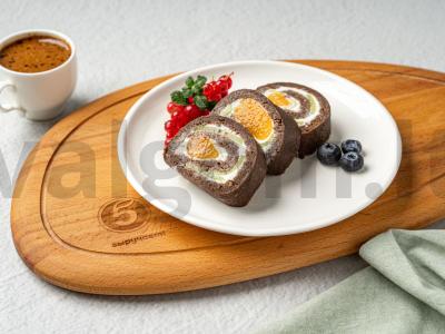 Šokoladinis ritinys be kepimo pagrindine nuotrauka