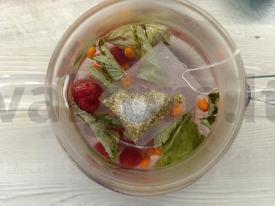 Ramunėlių gėrimas su šaltalankiais ir avietėmis Žingsnis 4