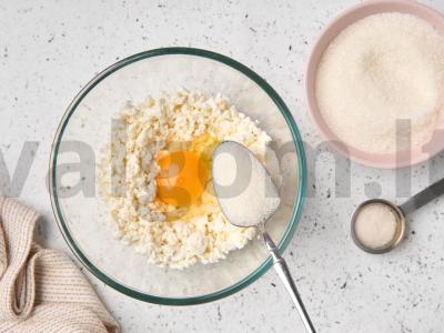 Varškės pretzeliai orkaitėje Žingsnis 2