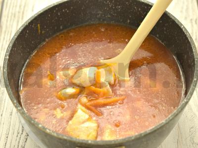 Vištienos krūtinėlės padažas su pomidorų pasta Žingsnis 5