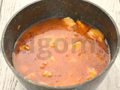 Vištienos krūtinėlės padažas su pomidorų pasta Žingsnis 6