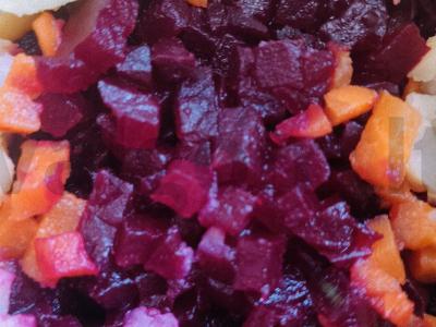 Vinegretas su žirniais ir žaliu svogūnu Žingsnis 2