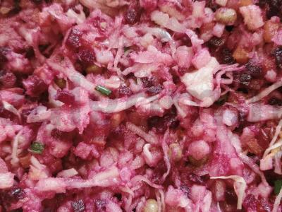 Vinegretas su žirniais ir žaliu svogūnu Žingsnis 6