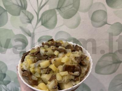 Marinuotų voveraičių salotas Žingsnis 4