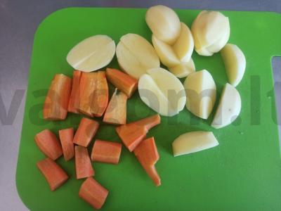 Garstyčių daržovės garuose Žingsnis 1