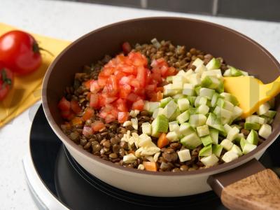 Lęšių ir cukinijų sriuba Žingsnis 5