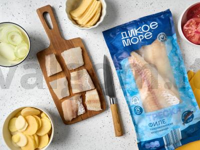 Žuvies ir bulvių apkepas Žingsnis 1