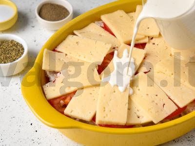 Žuvies ir bulvių apkepas Žingsnis 3