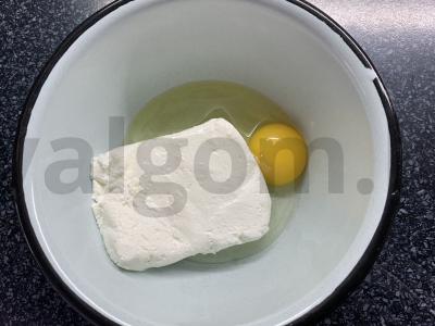 Varškės apkepas su skyr Žingsnis 1