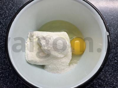 Varškės apkepas su skyr Žingsnis 2