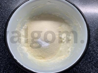 Varškės apkepas su skyr Žingsnis 3