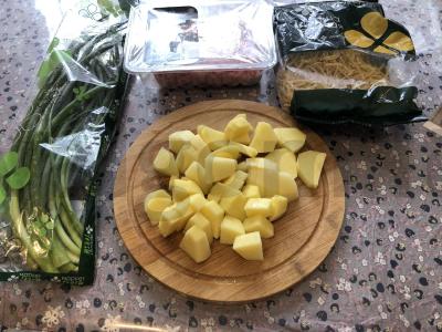 Greitas sriuba su kiaušinių makaronais Žingsnis 1