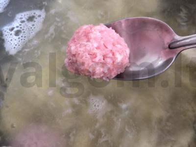 Greitas sriuba su kiaušinių makaronais Žingsnis 7