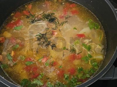 Sriuba-nuodėmė ant garstyčių aliejaus Žingsnis 9