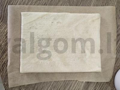 Kanarė su varškės sūriu ir silke sūdyta upėtakiu Žingsnis 1