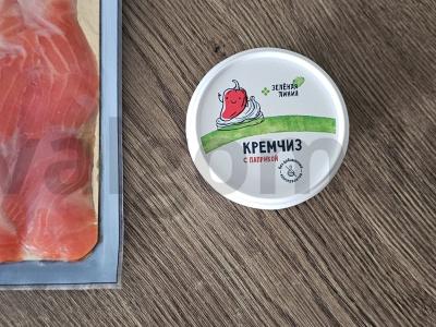 Kanarė su varškės sūriu ir silke sūdyta upėtakiu Žingsnis 5