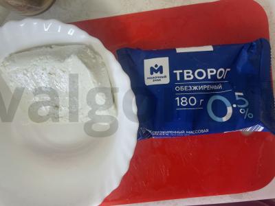 Sūrio pyragėliai iš lieso varškės su zefyrais Žingsnis 1