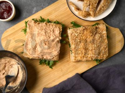 Katsu sando sumuštinis su vištiena Žingsnis 9