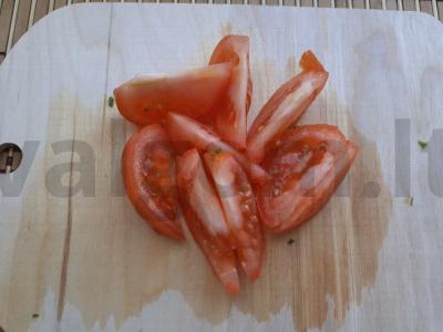 Daržovių salotas su saldžiąja kukurūzų ir alyvuogių aliejumi Žingsnis 3