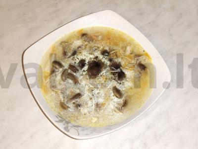 Sriuba su miško grybais pagrindine nuotrauka