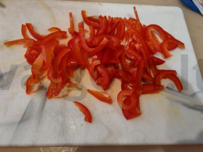 Bulguras su baklažanais ir paprikomis Žingsnis 4