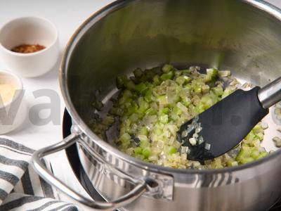 Aromatingas lęšių sriuba su džiovintais pomidorais Žingsnis 1