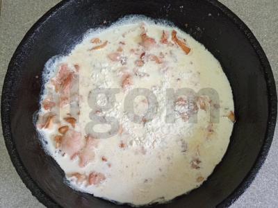 Spagečiai karbonara su voveraitėmis pietums Žingsnis 5