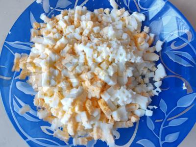 Kiaušinių ir žaliojo svogūno pyragas su grietine Žingsnis 2