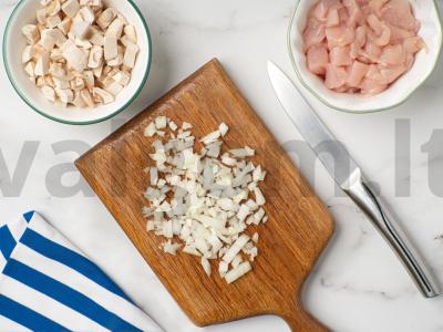 Žiulienas su sūrio plutele Žingsnis 1