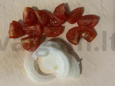 Kiaušinienė su baklažanais ir pomidorais Žingsnis 3