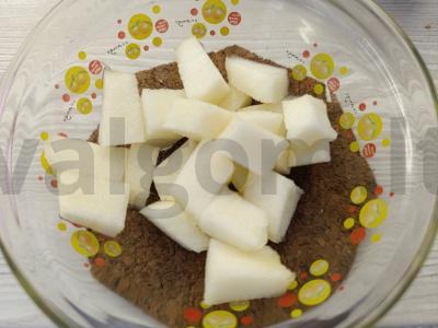 Vaisių salotos su pastile ir vafliais Žingsnis 1