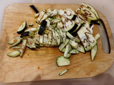 Avinžirniai su baklažanais ir paprika Žingsnis 4