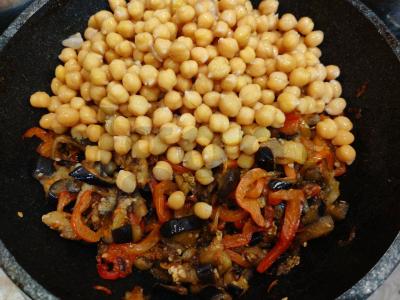 Avinžirniai su baklažanais ir paprika Žingsnis 8