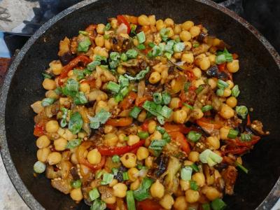 Avinžirniai su baklažanais ir paprika Žingsnis 10