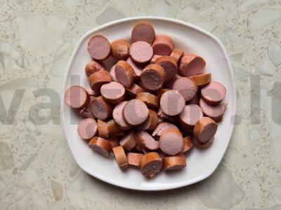 Žaliosios pupelės su dešrelėmis Žingsnis 10