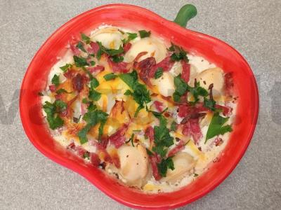 Koldūnų apkepas su rūkytos dešros pagrindine nuotrauka