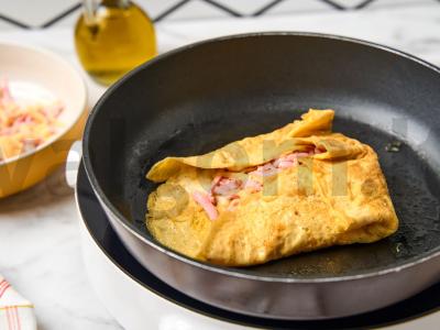 Kiaušinių vokeliai su dešra ir sūriu Žingsnis 5