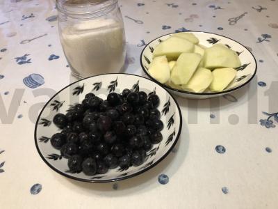 Kompotas su vynuogėmis ir obuoliu Žingsnis 2