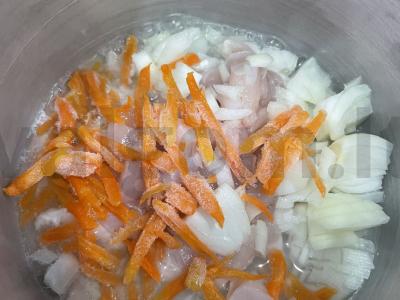 Žirnių ir makaronų sriuba Žingsnis 3