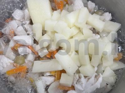 Žirnių ir makaronų sriuba Žingsnis 5