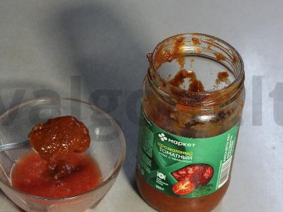 Omletas su pomidorais, įdarytais varške Žingsnis 3