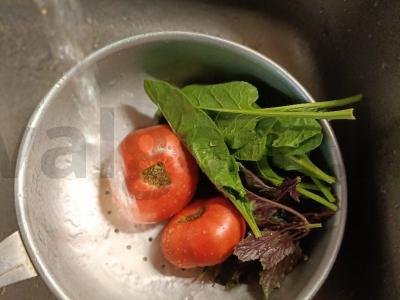 Kiaušinienė su daržovių mišiniu Žingsnis 1