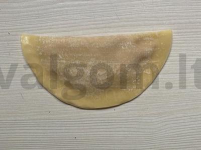 Čeburekai su faršu iš picos tešlos Žingsnis 5