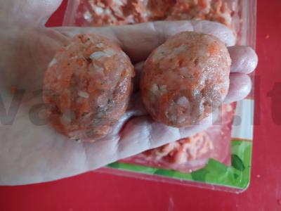 Patingėjęs maltinukas su daržovėmis iš kalakutienos Žingsnis 5