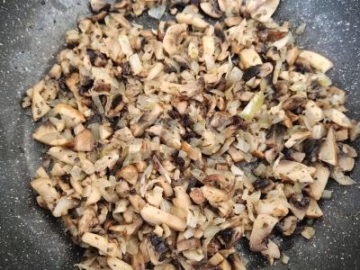 Lazanija su pievagrybiais ir sūriu Žingsnis 3