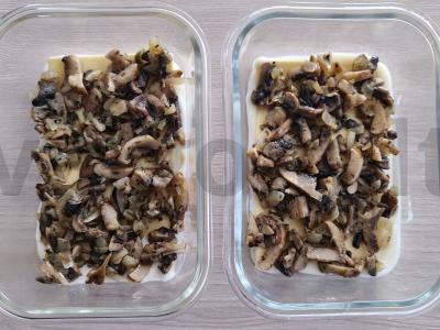 Lazanija su pievagrybiais ir sūriu Žingsnis 7