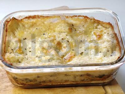 Lazanija su pievagrybiais ir sūriu Žingsnis 10